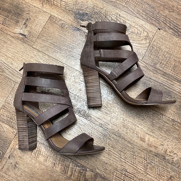 Steve Madden Cruizz Chocolate Strappy Heels Sandals 8 - Picture 5 of 12